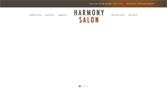 Desktop Screenshot of harmonysalon.com